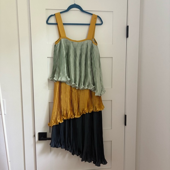 Anthropologie Guapa Pleated Midi Dress - Picture 8 of 15